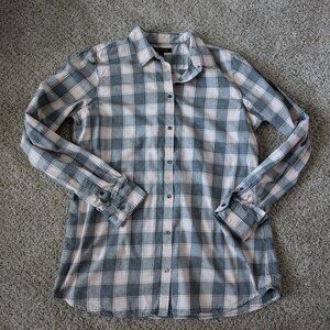 Banana Republic Plaid Flannel, size XL Tall. Pink. Gray.
